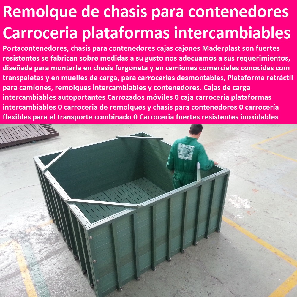 Cajas de carga intercambiables autoportantes Carrozados móviles 0 caja carroceria plataformas intercambiables 0 carroceria de remolques y chasis para contenedores 0 carrocería flexibles para el transporte combinado 0 Carrocería Cajas de carga intercambiables autoportantes Carrozados móviles 0 caja carroceria plataformas intercambiables 0 carroceria de remolques y chasis para contenedores 0 carrocería flexibles para el transporte combinado 0 Carrocería